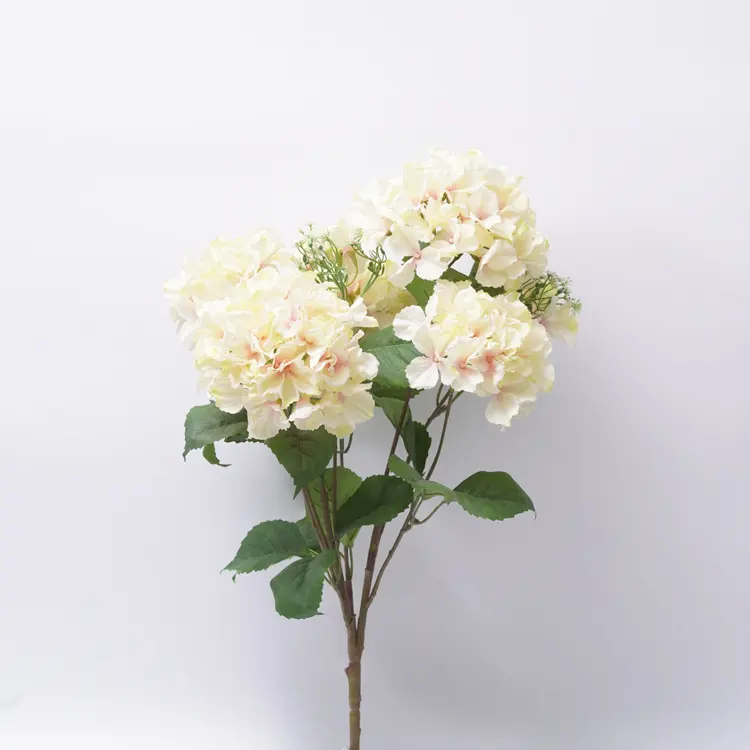 High Quality Home Wedding Decoration 24"h Hydrangea Bush*7 Wedding Bouquet Flowers