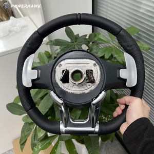 Volante Deportivo de Cuero Premium en Oferta, Plug and Play, para <span class=keywords><strong>Mercedes</strong></span> Benz C200 C300 E300 S350 W204 W205 W213 W222 GLE GLS CLA GLA - Product Image 6