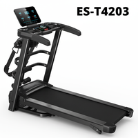 Caminadora Eléctrica Plegable Comercial Portátil con Pantalla LCD, Capacidad de 120 kg, para Ejercicio Físico y Carrera