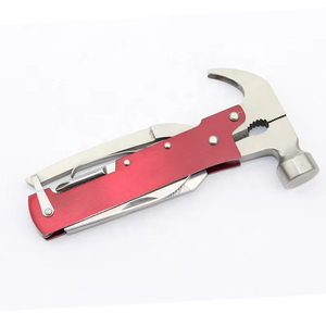 12-in-1 Portable Camping Multi-Tool with Nail Hammer Wood Handle High Quality OEM Customizable Survival <b>Gear</b> - Product Image 3
