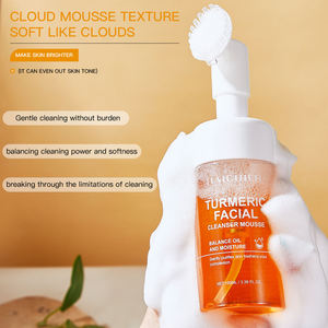 Espuma Limpiadora Facial Profunda al por Mayor con Vitamina C, Ácido Kójico y Cúrcuma, Hidratante, con Cepillo Aplicador - Product Image 6