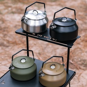 Outdoor 1L Stainless Steel Kettle Portable Large Capacity Water Boiling Pot with Spout for Camping <strong>Cookware</strong> - Product Image 4