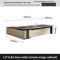 LBZ-129X Ensemble bureau et chaise de direction haut de gamme en PVC, design moderne, origine Chine