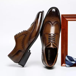 Nouvelles Chaussures Habillées en Cuir pour Hommes Style Oxford 2025 – Bout Pointu, Semelle en Caoutchouc, Tendance Mode Toutes Saisons - Product Image 6
