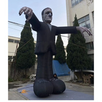Modèle d'homme effrayant de ballon géant de zombie gonflable pour la décoration d'halloween