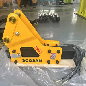 Martillo Hidráulico SOOSAN SB 43 Tipo Lateral para Excavadoras de 6-9 Toneladas, Nuevo, con Cinceles de 75 mm y Mangueras para Retroexcavadoras - Product Image 1