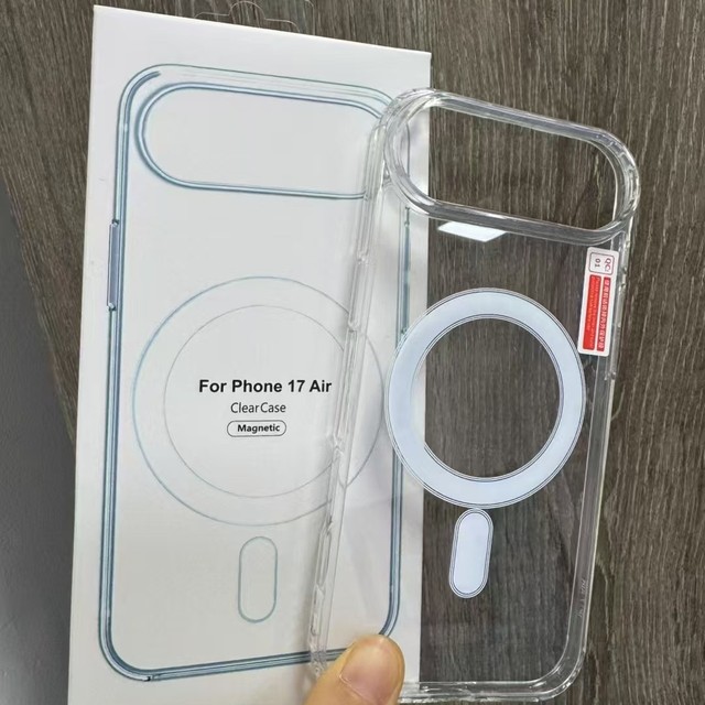 Magnetic PC Phone Case for 15/14/13 Pro Max Clear Waterproof & Shockproof Wireless Charging Compatible