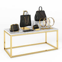 Boutique Boutique Meubles Vêtements Magasin Présentoir Or Métal Sac À Main Sac À Main Tableau D'affichage