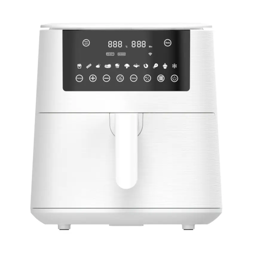 Wifi Tuya 앱으로 6l 7L 8L 스마트 에어 프라이어 보이는 창 토스터 오븐 전기 딥 디지털 에어 프라이어