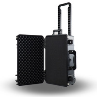 Boîtier de transport pour équipement et instruments, pour le rangement de câbles/fils, transport audio, en plastique durable, antichoc et anti-poussière