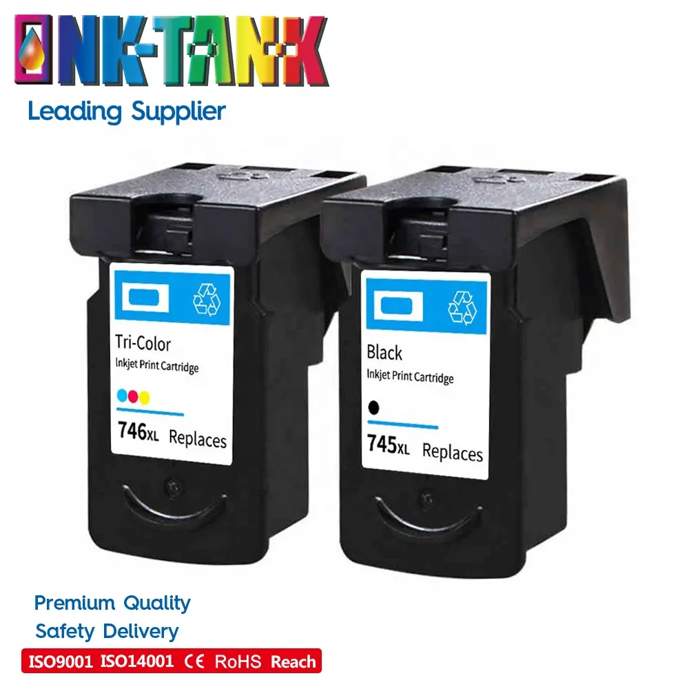 INK-TANK PG 745 PG745 PG-745 PG745XL CL 746 CL746 CL-746 cartuccia d'inchiostro a getto d'inchiostro a colori rigenerata per Canon Pixma MG2570