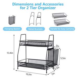 Organisateur de comptoir pour salle de bain, organisateur pour chambre à coucher, organisateur d'étagère à épices pour comptoir de cuisine - Product Image 2