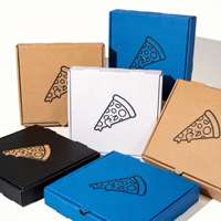 Boîte à pizza personnalisée en carton blanc de haute qualité sans colle