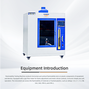 Horizontale en verticale vlamtestkamer |   Automatische gasstroom & vlamhoogte |   Brandbaarheid van kunststoffen/rubber/textiel - Product Image 3