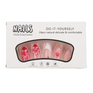 Faux ongles en acrylique 3D sculptés en forme de fleur, durables et légers, options de couleurs blanches, <span class=keywords><strong>pastel</strong></span> et vives - Product Image 6