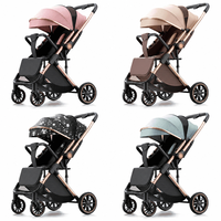 Poussettes pour bébés pliables, légères, de voyage, réversibles, avec siège inclinable, absorption des chocs, compactes, portables, vente en gros pour enfants