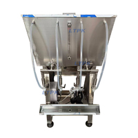 Petite machine de remplissage de liquides à 4 têtes par gravité pour vin, whisky, liqueurs et bouteilles