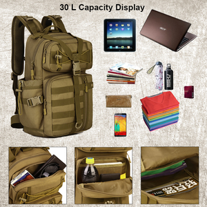 <span class=keywords><strong>Sac</strong></span> à dos tactique imperméable en gros <span class=keywords><strong>30L</strong></span> pour randonnée, chasse, camping, camouflage, MOLLE, survie, <span class=keywords><strong>sac</strong></span> d'assaut tactique - Product Image 4