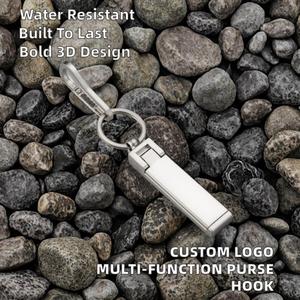 Mosquetón Multifunción de Aleación de Zinc con Logotipo Personalizado, Gancho para Bolso, Soporte para Teléfono de Mesa, Colgador para Bolsa, Impermeable - Product Image 2