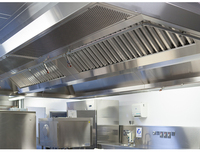 Filter Motor Hood Kompor Restoran Stainless Steel 201/304, Peralatan Dapur Komersial, Baja Satin