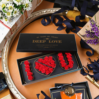 Boîte à fleurs en carton recyclé écologique avec logo personnalisé, boîte à fleurs pour l'expédition par courrier, pour la Saint-Valentin, emballage pour roses