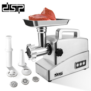 DSP Electric Meat <b>Grinder</b> Stainless Steel Automatic <b>Small</b> Household Multifunctional For Sausage Stuffing - Product Image 1