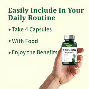 Groothandel Bulk Gezondheidsvoordelen Biologische Groene Spirulina Tabletten Softgel Zachte Capsules Afslankende Spirulina Capsules Prijs - Product Image 5