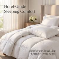 Couette de luxe en duvet de canard blanc 90% pour l'hiver, construction matelassée, literie d'hôtel, prix fabricant en gros