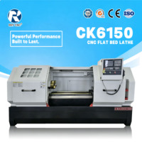 Tour CNC CK6150-1500 directement de l'usine |   Tour à lit plat industriel pour le travail des métaux et les machines agricoles