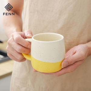 FENN personalizado regalo taza de té café 400ml Ins taza de café de cerámica Apto para lavavajillas taza de sublimación con taza de palabra de cerámica - Product Image 1