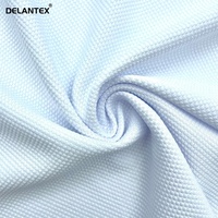 Delantex Hochwertiger 96% Polyester 4% Spandex Gestrickter Dehnbarer Atmungsaktiver Bird-Eye-Mesh-Stoff für Sportbekleidung, Kleidung, Windeln und Outdoor