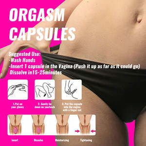 Capsule Yoni per Orgasmo a Marchio Privato, Lubrificante 100% Naturale, Ringiovanimento Vaginale, Stimolante della Libido Femminile, 10 Pezzi/Bottiglia - Product Image 6