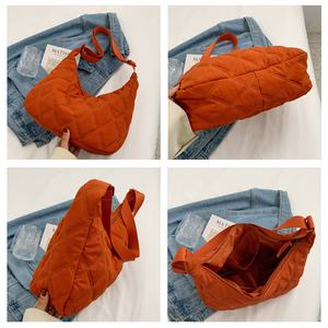 Paparazzi-Bolso Hobo acolchado suave de gran capacidad para mujer, bolsa cruzada de nailon, PA0467 - Product Image 5