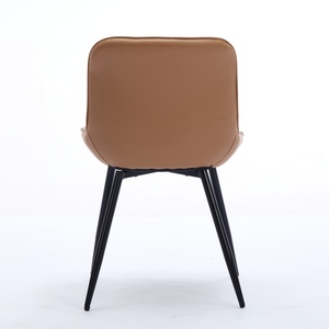 Juego de 2 sillas de comedor, silla de cocina moderna de mediados de siglo, cómodas sillas de cena tapizadas de piel sintética - Product Image 6