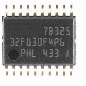 IC STM32F0 IC kontroler mikro 32-Bit Single-Core 48MHz 16KB (16K x 8) STM32F030F4P6 FLASH