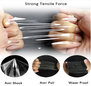 ม้วนฟิล์มป้องกันหน้า<span class=keywords><strong>จอ</strong></span>สำหรับ <span class=keywords><strong>iPhone</strong></span> 16 15 <span class=keywords><strong>14</strong></span> Pro อุปกรณ์เสริมสำหรับโทรศัพท์มือถือบางเฉียบ HD ใสยืดหยุ่นได้ TPU ไฮโดรเจล - Product Image 5