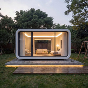 <span class=keywords><strong>Casa</strong></span> Móvil Tipo Cápsula, Oficina Inteligente, Habitación Silenciosa Apple, Contenedor Prefabricado, Decoración para <span class=keywords><strong>Casa</strong></span> de Huéspedes, Diseño de Modelo 3D de 20 mm de Grosor 1 - Product Image 1