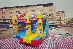 Casa de rebote para niños comercial de diseño novedoso con tobogán Castillos Juegos Inflables Combo de agua <span class=keywords><strong>Castillo</strong></span> de salto hinchable rebote inflable - Product Image 6