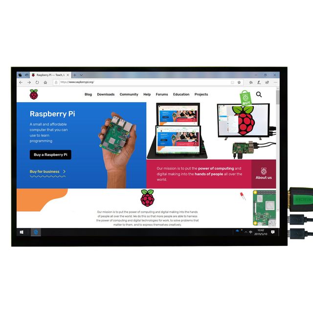 10.1 Inch 1280*800 High Quality LCD Display CTP Touch Screen Monitor TFT IPS Black No Casing HDMI USB Industrial Monitor