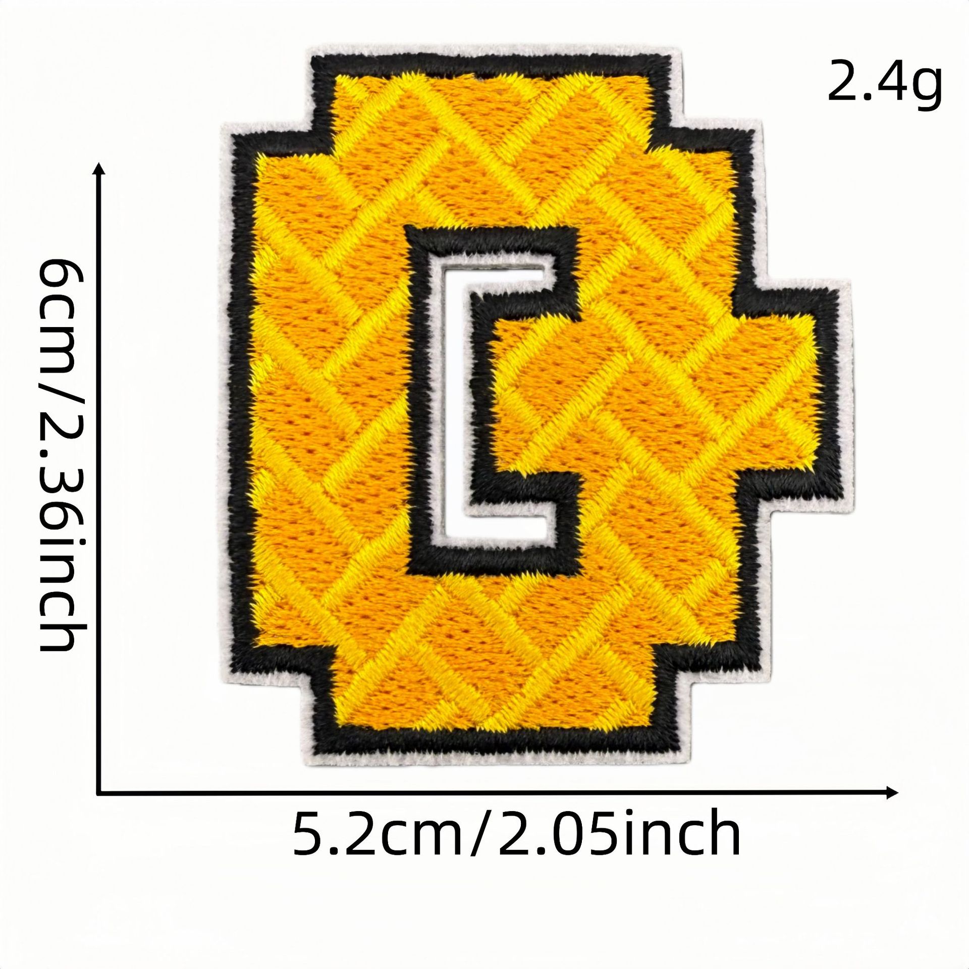 Autocollant en tissu lettre anglaise q