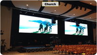 2K 4K résolution P1.25 intérieur écran Led 600x337.5 Led panneau Led vidéo écran mural intérieur 16:9 panneaux radio