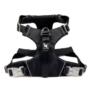 2024年版 RYXB犬用ハーネス 反射素材 防水ポリエステル製 パッド入りハンドル クイックリリース 二つのリードアタッチメント付き - Product Image 5