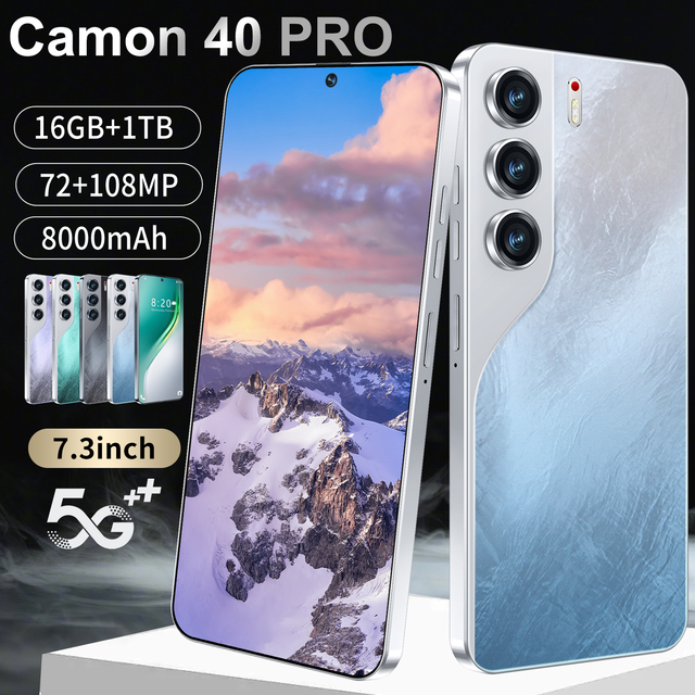 Advanced 5G Gaming Smartphone Tecno Camon 40 Pro with 7.3 Inch AMOLED HD Display 108MP Rear Camera 16GB RAM 1TB Storage