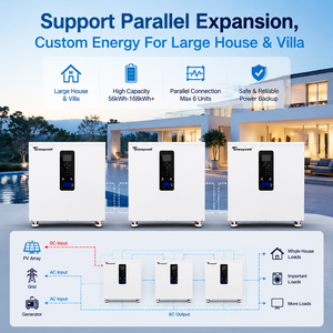 EU stock 28kWh 12kW Three Phase All In One LiFePO4 <b>Battery</b> Off-grid Inverter Smart WiFi Remote <b>Monitoring</b> Mobile App Control - Product Image 3