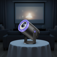 Projecteur LCD portable intelligent JUNUO, double WiFi, quad-core, 720P, Android 14, TURN1, utilisation professionnelle et éducative, mini-projecteur