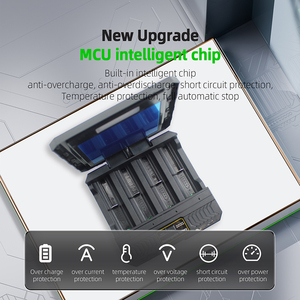 PUJIMAX 4 Slots New Upgrade Intelligent Flashlight Fast <strong>Charger</strong> for 3.7V Lithium Battery 26650 21700 <strong>18650</strong> 16340 14500 - Product Image 3