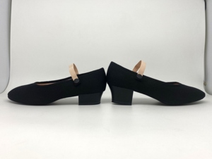 Zapatos de Ballet Profesionales de Lona para Profesores, Tacón Bajo, Color Negro, para Mujer, Venta al Por Mayor, Alta Calidad - Product Image 4