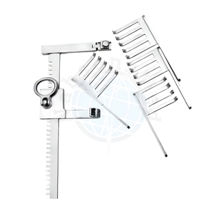 NABSONS MED Separador de Costillas Manual con Brazos Articulados de Acero Inoxidable, Cuatro Cuchillas Desmontables, Instrumento Quirúrgico Ortopédico Reutilizable CE - Product Image 1