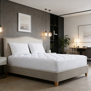 Gemakkelijk te onderhouden, vlekbestendige, multi-naald quilted matras topper/matrasbeschermer - Product Image 4