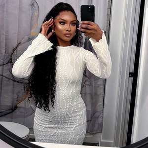 Oem مخصص شعار العلامة التجارية الطلبات الصغيرة حسب الطلب BL6434D المرأة عارضة كامل الأكمام محبوك فستان طويل - Product Image 3